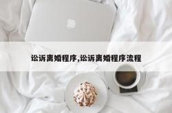 讼诉离婚程序,讼诉离婚程序流程