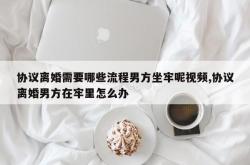 协议离婚需要哪些流程男方坐牢呢视频,协议离婚男方在牢里怎么办